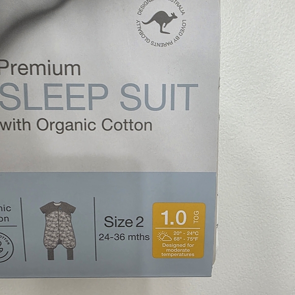 Love to Dream Premium Sleep Suit - Gray and White - Picture 3 of 4